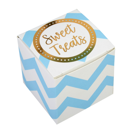 Pudełeczka na prezenty Sweet Treats niebieskie 10 szt.