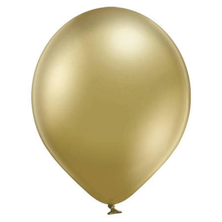 Balony Glossy Chrome belbal 5" ZŁOTE 100 szt.