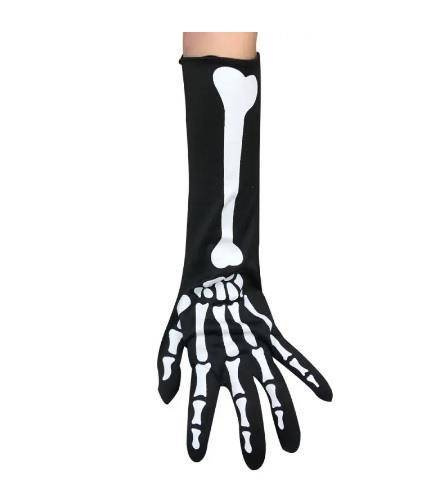 Rękawice kościotrupa szkieletor długie 40 cm