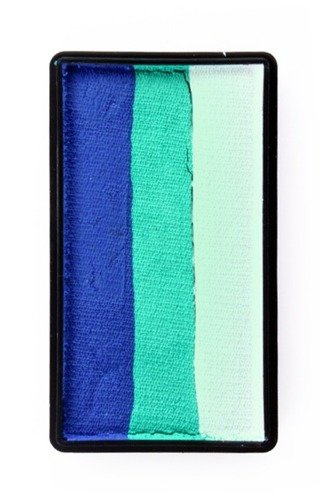 Farba do twarzy Split Cake 28g BLUE/ GREEN/ WHITE PartyXplosion