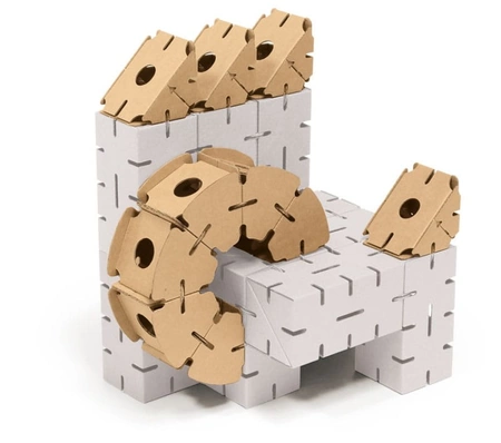 Klocki konstrukcyjne tekturowe do samodzielnego złożenia ZESTAW 1 Cardblocks