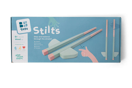 Szczudła cyrkowe drewniane dla dzieci 110 cm  BS Toys