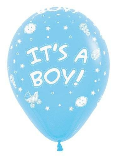 Balon Sempertex It's a Boy 12'' 1 sztuka jasny niebieski