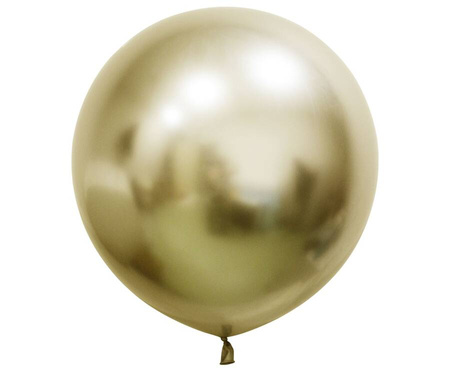 Balon kula platynowy jasno złoty Beauty&Charm Chrome (Shiny, Glossy) 24 cale 2 szt.