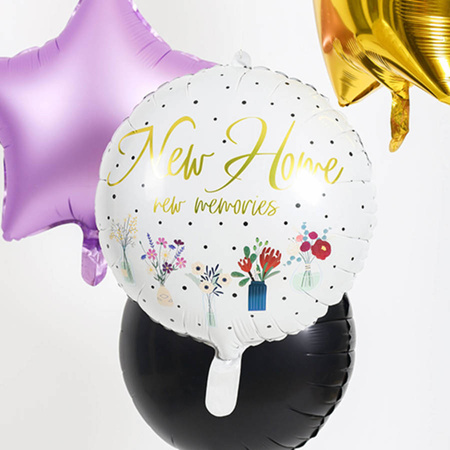 Balon foliowy nowy dom NEW HOME new memories 45 cm