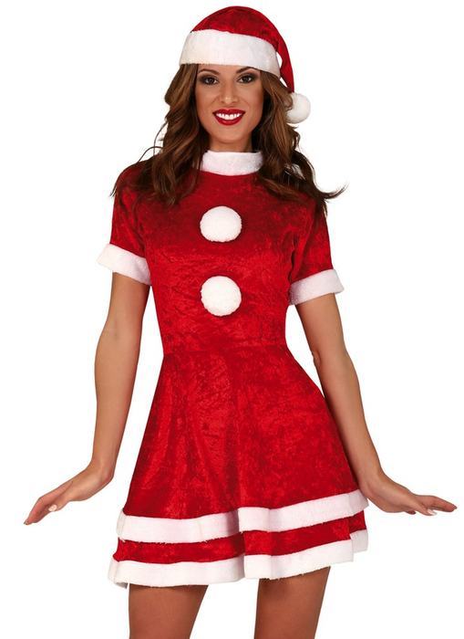 Mikołajka strój sukienka dla dorosłych