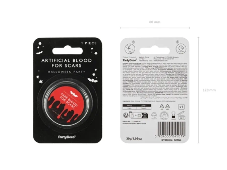 Sztuczna krew do blizn, w pojemniczku 30 g
