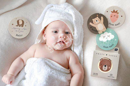 Foto rekwizyty Fotokarty dla dziecka Woodland 12szt.