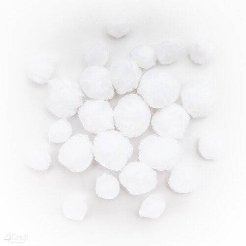 Pompony akrylowe  24 szt