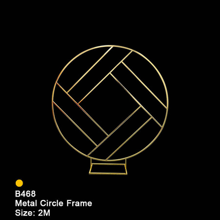 Stelaż dekoracyjny metalowy stojak CIRCLE FRAME złoty