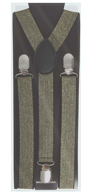 Szelki do spodni brokatowe elastyczne