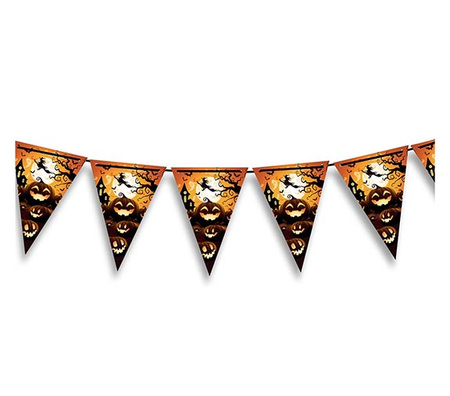 Girlanda Dynie pomarańczowe 300 cm, 20x30 cm Halloween