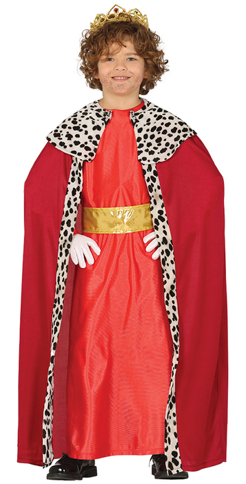 Strój KRÓL czerwony dla dzieci Guirca