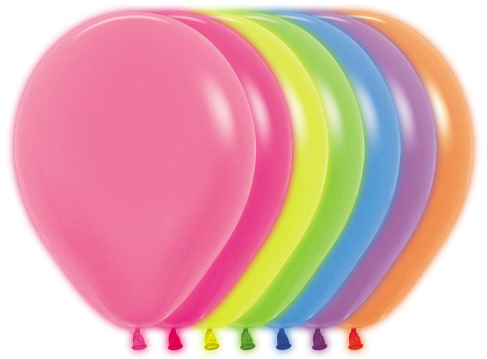 Balony Sempertex Neon  5 cali 50 szt. Mix kolorów