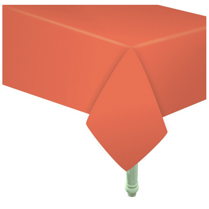 Obrus papierowy koralowy, pomarańczowy 132 x 183 cm 1 szt.