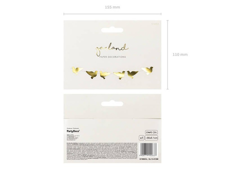 Girlanda wisząca białe piórka 160 cm