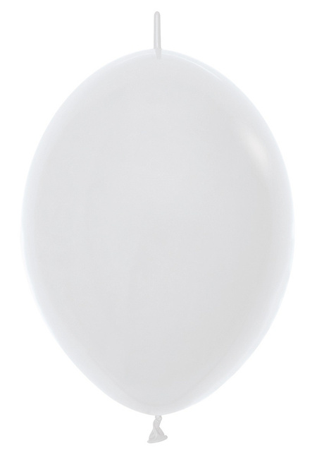 Balony do girland (Link-o-loon) LOL 12 cali Sempertex Solid 50 szt. White
