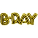 Balon Foliowy Happy B-Day 3D trójwymiarowy 56 cm