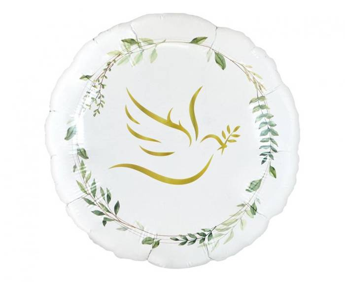 Balon foliowy Gołąbek z listkami 18 cali