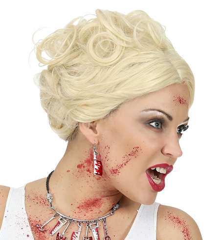 Kolczyki zakrwawione toporki Halloween