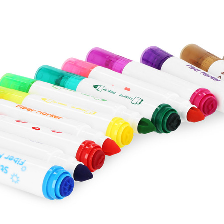 Mazaki pisaki ze stemplami 12 kolorów Easy