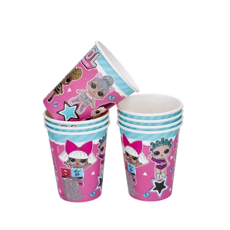 Kubeczki papierowe LOL Surprise 266 ml 8 szt.