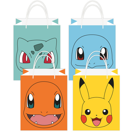 Torebki prezentowe Pokemon zestaw 8 szt. 13x21,5cm