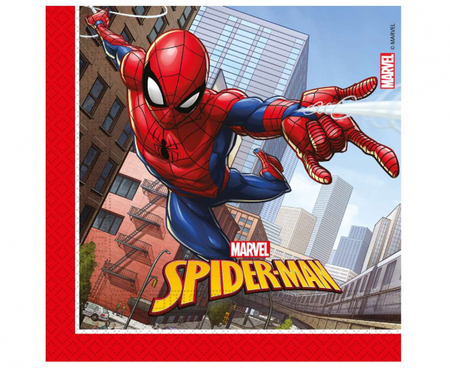 Serwetki Spiderman Crime Fighter, papierowe 33x33 cm 20 szt.