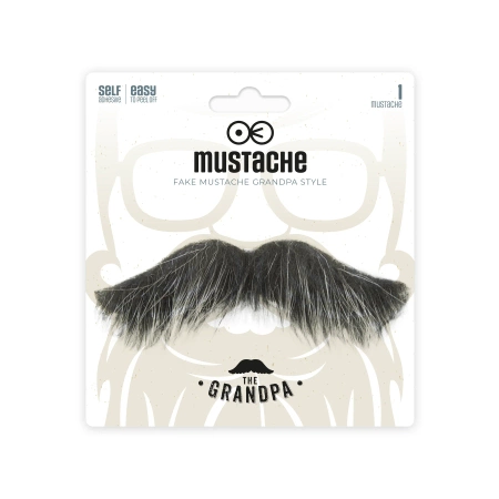 Sztuczne wąsy dziadek starszy pan
