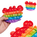 Zabawka sensoryczna Push Bubble Pop Fidget - krab tęczowy