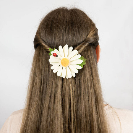 Filcowe stokrotki wiosenna dekoracja 3 wzory do wyboru