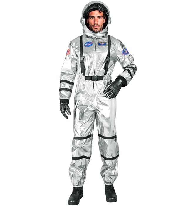 Astronauta srebrny strój dla dorosłych