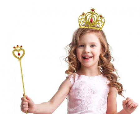 Różdżka złota z czerwonym rubinem