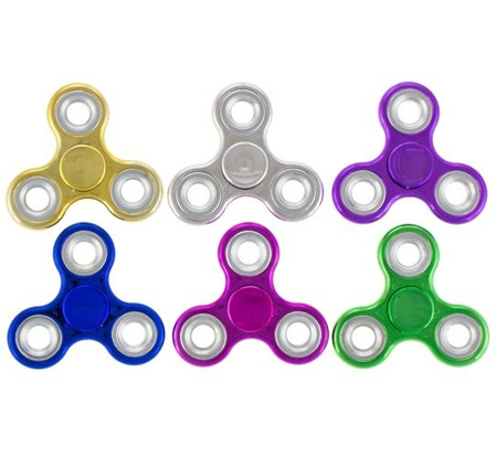 Fidget Spinner Srebrny - zabawka zręcznościowa