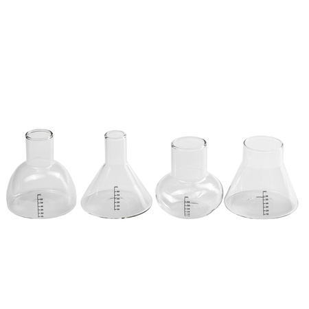 Kielony laboratoryjne szklane 4 sztuki (100% szkło)