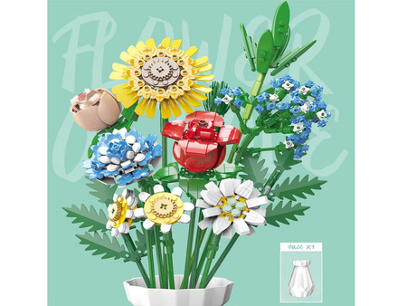 Zestaw klocków Duży bukiet kwiatów polnych + flakon 618 elementów