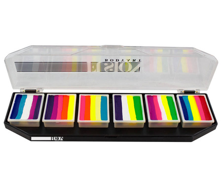 Farby do twarzy Split Cake Paleta FUSION Body Art Leanne's Tropical