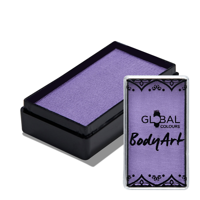 Global Colours farba do twarzy i ciała prostokątna 20g Lilac