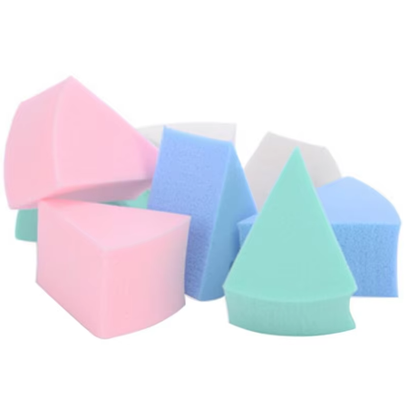 Gąbki do malowania twarzy i ciała PASTEL trójkąty 8 szt.