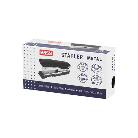 Zszywacz metalowy 70 mm 30 kartek czarny