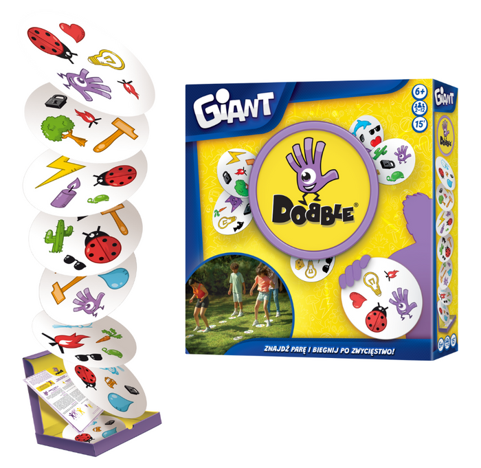 Gra rodzinna towarzyska Dobble Giant Gigant plenerowa