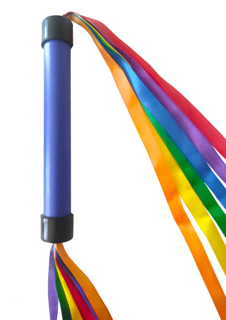 Różdżka gimnastyczna ze wstążkami dwustronna 12 szt.