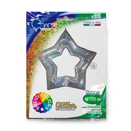 Gwiazdka Linky Star balon foliowy Grabo 122cm