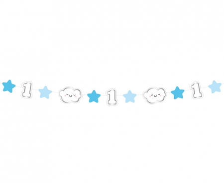 Baner girlanda papierowa ROCZEK 120 cm wzór do wyboru