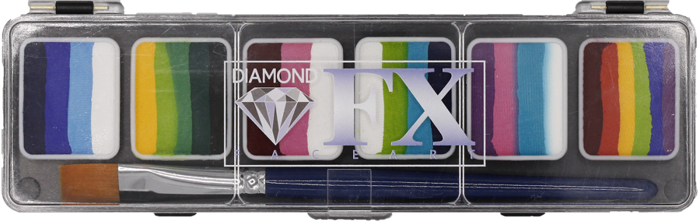 Paletka farb do twarzy Splitcake SHINE Essential Diamond FX 6x6g