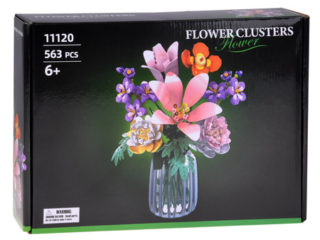Zestaw klocków Bukiet kwiatów polnych z lilią 563 elementy