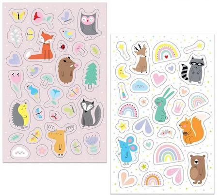 Kolorowanka z naklejkami 2szt. Magiczny Las 86x29cm