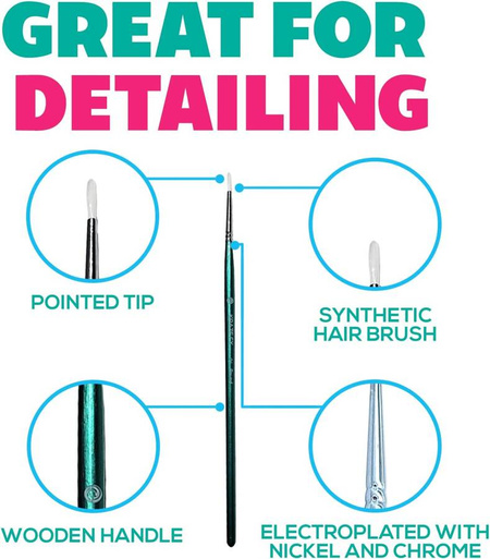 Pędzel do malowania twarzy i ciała KrazeFX - Round 2