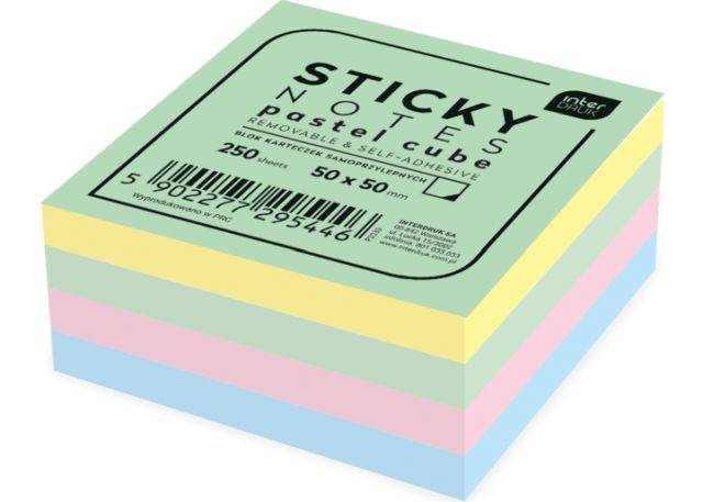 Karteczki samoprzylepne mini 50x50 KOLOROWE