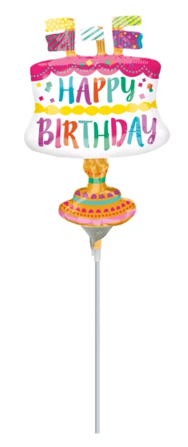 Tort HAPPY BIRTHDAY balon foliowy 20x30 cm